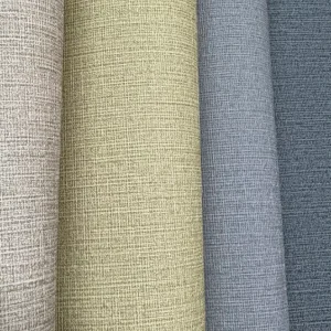 Modern 15 oz PVC Vinyl Wallpaper Fireproof Waterproof Durable Hotel Villa Hospital OEM