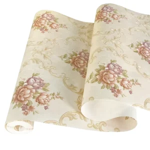 Modern 3D Carved 3D Wallpaper Thickened Large Flower Non-Woven for Interior Wall Decoration for Living Room Bedroom for Hotel