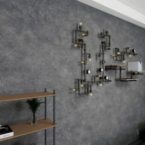 Modern 3D Cement Wallpaper Self Adhesive Waterproof Peel Off Design Concrete Effect for Kitchen Office Industrial Space