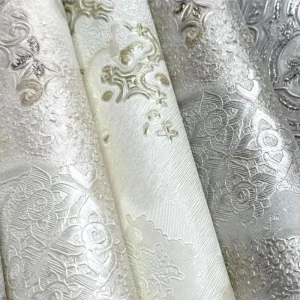 Modern 3D Damask PVC 106 Wallpaper Self-Adhesive Waterproof Embossed for Bedroom Living Room Dining