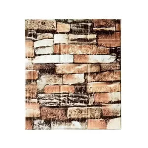 Modern 3D Design Bricks Pattern PVC Self Adhesive Peel and Stick Waterproof Kitchen Wall Stickers