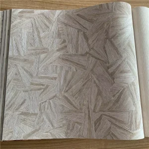 Modern 3D Emboss Wallpaper Geometric Metallic Wall Paper Contemporary Design Vinyl Wallpaper for Home Decoration