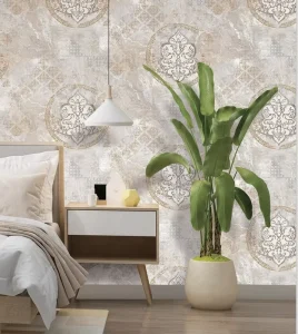 Modern 3D Embossed PVC Wallpaper Easy Installation Waterproof Fireproof Soundproof Household New Design for Home