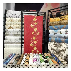 Modern 3D Floral Geometric Industrial Wallpaper for Hotels Household Use PVC Surface Waterproof Mold Proof 10m Roll T T Payment