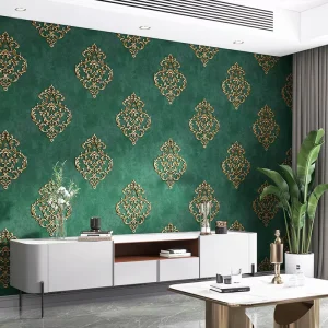 Modern 3D Floral Non Woven Wallpaper for Home Living Room Sofa Background House Decoration Interior Wall Paper Roll