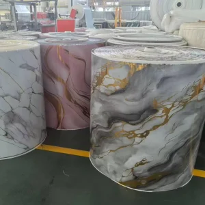Modern 3D Foam Wall Sticker Waterproof UV Marble Sheet PVC Wall Tile Pattern Peel and Stick Self Adhesive Household Wallpaper
