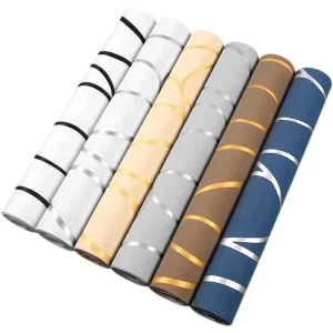 Modern 3D Home Decor Wall Paper Living Room Bedroom Background Stripes Luxury Floral Gluing Non Woven Wallpaper