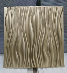 Modern 3D Interior Geometric Pattern Wallpaper Household Decor PVC 3D Wall Panel Easy Installation to Clean