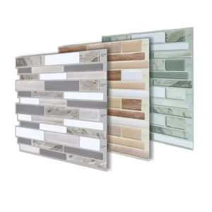 Modern 3D Mural Wallpaper Self Adhesive Brick Stone Pattern Mosaic Tiles Home Decor 5-10pcs Per Pack