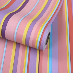 Modern 3D Non Woven Wallpaper Waterproof Background Stripes Wall Paper for Home Decor for Living Room Bedroom Hotel
