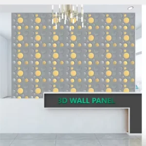 Modern 3D PVC Wall Art Decorative Block Panels for Villa Gym Embossed Geometric Waterproof Anti Static Background Wall Panels
