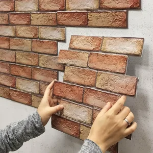 Modern 3D PVC Waterproof and Moisture-proof Self-adhesive Wall Panel for Household Indoor Decoration