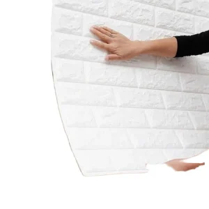 Modern 3D Panel Vinyl Wallpaper Geometric Pattern for Home Apartment Kitchen Living Room Hotel Wall Decoration Fireproof