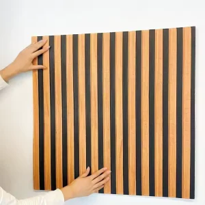 Modern 3D Stripe PET Foam Background Thicken Wallpaper Roll Self Adhesive PVC Peel & Stick Grille Wallpapers for Wall & Ceiling