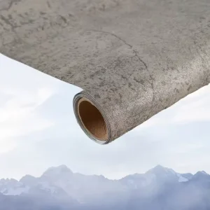 Modern 3D Textured Cement Wallpaper Brown Grey Paper PVC Waterproof Peel Stick Vinyl Wall Decor Rolls