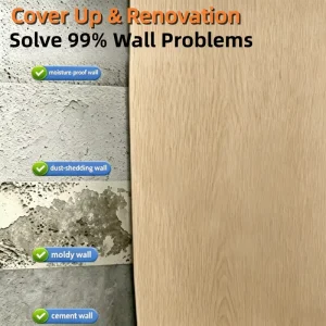 Modern 3D Textured Self Adhesive Vinyl Wall Decor for Living Room Bedroom PET+PE Wallpaper Sticker