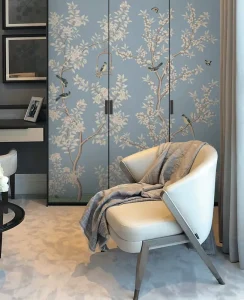 Modern 3D Wall Mural Flowers & Birds Design Custom Home Wall Stickers Easy Installation Living Room Decor