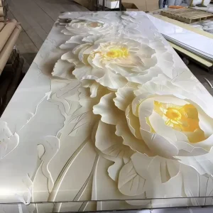 Modern 5D Wall Art Stickers Self Adhesive PVC Waterproof Film Easy Apply Remove Variety Colors Bathroom Hotel Apartment Living