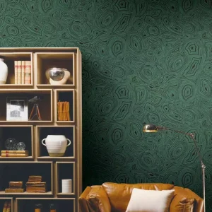 Modern Abstract Geometric Wood Grain Wallpaper Waterproof Vinyl Wall Covering Hotel Villa Commercial & Residential Use