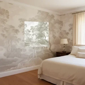 Modern American Silk Waterproof Banana Leaves 3D Mural Wallpaper Easy Installation for Home Bedroom Sofa Green Plants Design