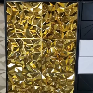 Modern Art 3D Wall Panels Decorative Thermoforming Plastic PVC Tile Wallpaper Home Hotel Decoration Embossed