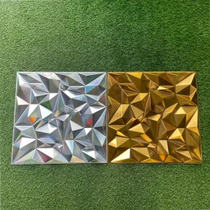 Modern Art 3D Wall Panels Decorative Thermoforming Plastic PVC Tile Wallpaper for Home Decoration