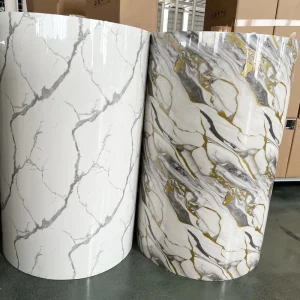 Modern Bedroom Waterproof 3D PVC Self-adhesive Peel Stick Marble Wallpapers Rolls for Apartment & Hotel Interior Decoration