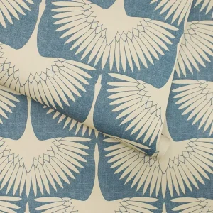 Modern Blue Geese Pattern Self Adhesive PVC Film Flying Bird Silhouette Waterproof for Bedroom & Hotel Wall Furniture Makeover