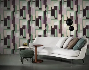 Modern Color Block Combination Pattern Papier Peint Mural Wallpaper Home Decoration