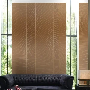 Modern Custom 3D Embossed Geometric Waterproof Wall Art Mural Wallpaper for Bedroom Home Decor