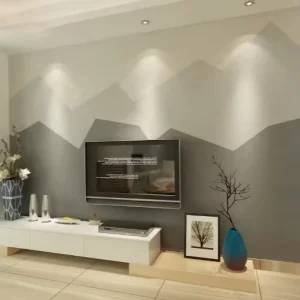 Modern Custom Black Grey Geometric Wallpaper Murals Living Room Wall Decor