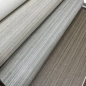 Modern Custom Embossed Vinyl Wallpaper Easy Wall Decor Anti Static Moisture Proof 1 Year Hotel Office Administration Use