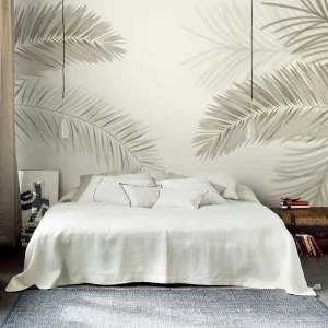 Modern Custom Living Room Fabric Abstract Tropical Landscape Wall Paper 3D Home Decoration Papier Peint Mural Wallpaper