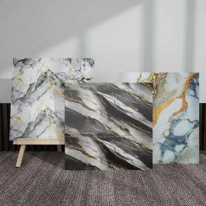 Modern Damask Pattern Peel Stick Wallpapers Waterproof Fireproof for Bedroom Kitchen Apartment Floral Decor Household