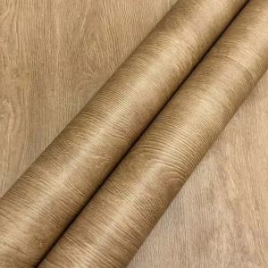Modern Decorative PVC Furniture Sticker Vinyl Wallpaper Film Wood Grain Laminated Finish Waterproof Hotel