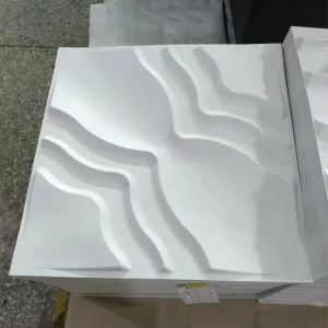 Modern Design 3D PVC Wallpaper Peel and Stick 50 x 50 cm Ceiling Panel for Hotel Household Geometric Waterproof Plastic Wall Panel