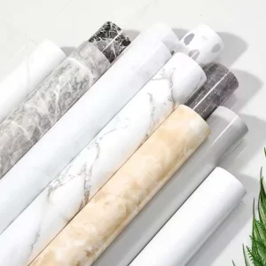 Modern Design Marble Pattern Scratch Resistant Pvc Self Adhesive Film Interior Furniture Decoration