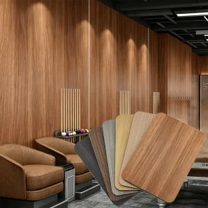 Modern Design Waterproof Bamboo Charcoal Wood Veneer For Bedroom Livingroom Hotel Wall Background