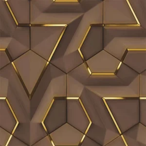 Modern Design Waterproof Vinyl Non Woven Wall Paper PVC 3D Wallpaper Home Decoration Interior Wallpapers Wall Coating Geometric