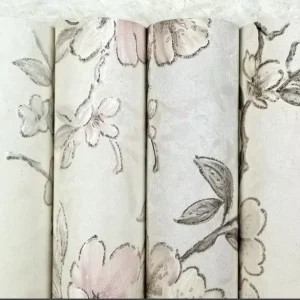 Modern Embossed Floral PVC Wallpaper Home Decor for Living room Bedroom Bathroom and Hotel Waterproof