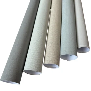 Modern Embossed PVC Woven Grain Wallpaper with Peel and Stick Installation for Living Room Background