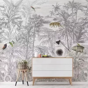 Modern European Style Wall Mural, Living Room Hotel Use, Custom Seamless Wallpaper