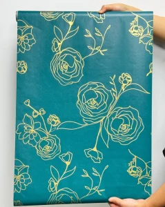 Modern Flora Design Peel Stick Self Adhesive Wallpapers PVC Waterproof Removable Wall Decor for Hotel Apartment Living Room