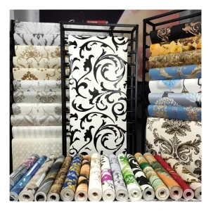 Modern Floral Embossed PVC Waterproof Wallpapers for Hotel & Household Use 5 Year Warranty Home Decoration Rolls