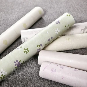 Modern Floral PVC Wallpaper Printed Patterns Self adhesive Waterproof for Bedroom Living Room Kitchen