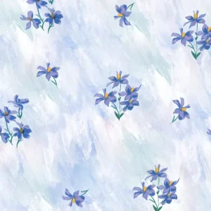 Modern Floral Pattern Design Removable Self Adhesive Waterproof Canvas PVC Free Wall Covering for Household Interior Decoration