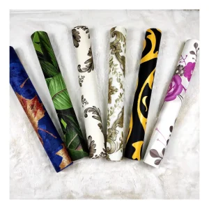 Modern Floral Peacock Feather Wallpaper 3D PVC 10m Roll Soundproof and Moisture-Proof Designs for Household and Hotel Use