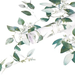Modern Floral Removable Self Adhesive Moisture Proof Wallpaper for Quick DIY Home Decor