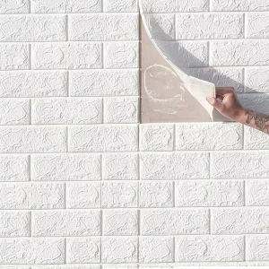Modern Fluted Wall Panel Self-Adhesive 3D Wallpaper Waterproof Anti-Static Moisture-Proof Home Decoration Sticker