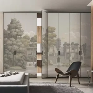 Modern Forest Wall Mural Peel Stick Tree Wallpaper Large Nature Landscapes Non Woven Mould Proof Canvas Wall Decor Bedroom